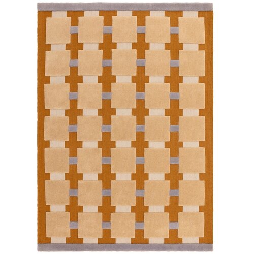 MADE Oker žuti ručno rađen tepih od mje&amp;scaron;avine vune 200x290 cm Mallory &amp;ndash; Slike