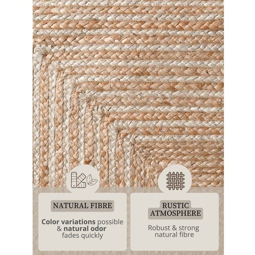 Hanse Home Obojestranska/ročno tkana preproga iz jute v naravni barvi/v svetli naravni barvi 120x170 cm Juno &amp;ndash; Slike