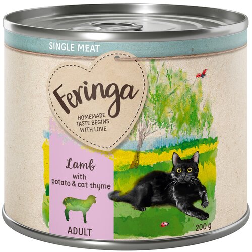 Feringa Varčno pakiranje Single Meat meni 12 x 200 g - Jagnjetina s krompirjem in mačjim gamanderjem Cene