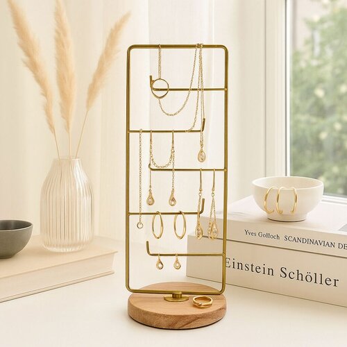 Aberto Design Organizer za nakit, zlatne boje Slike