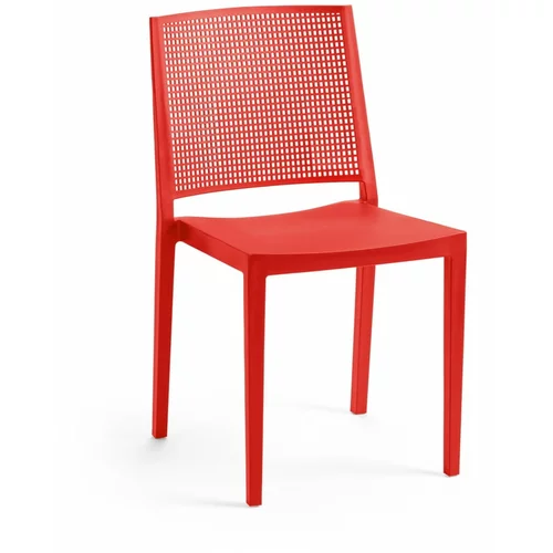 Rojaplast Crvena plastična vrtna stolica Grid –