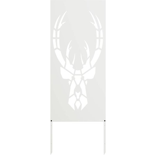  Privatnost u vrtu Bijelo 50 x 140 cm Hladno valjana čelična Slike