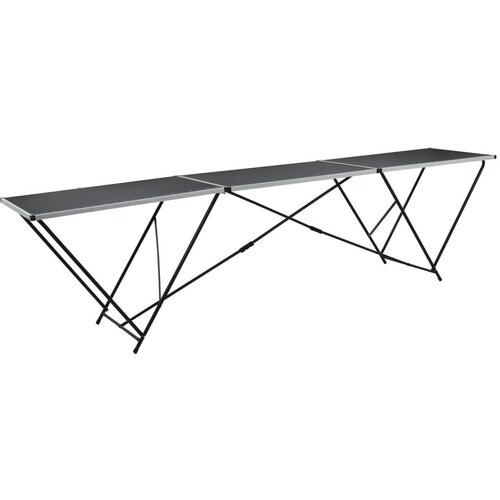 vidaXL sklopivi stol za lijepljenje od MDF-a i aluminija 300 x 60 x 78 cm Cijene