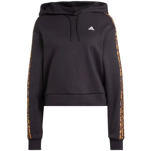 ADIDAS SPORTSWEAR Sportska sweater majica 'Essentials' cappuccino / crna / bijela