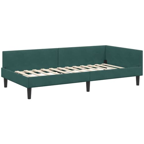 VidaXL krevetni okvir sa kutnim dizajnom tamnozelena 80 x 200 cm Slike