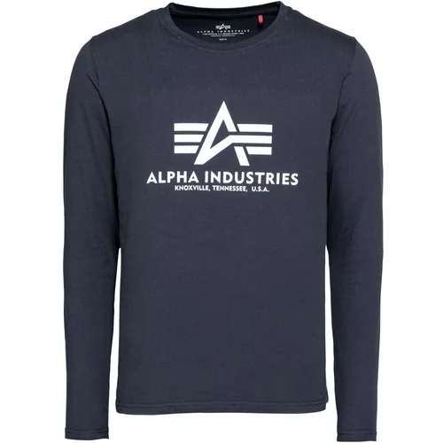 Alpha Industries Majica mornarsko plava / bijela