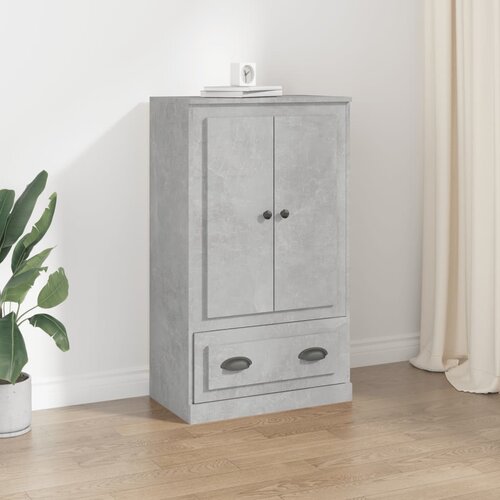  Visoka komoda siva betona 60x35,5x103,5 cm konstruiranog drva Cene