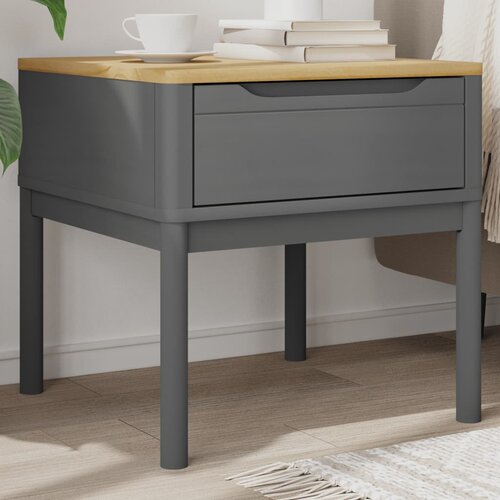 Furnova Mizica za svetilko FLORO siva 55x55x54 cm trdna borovina, (21915313) Cene