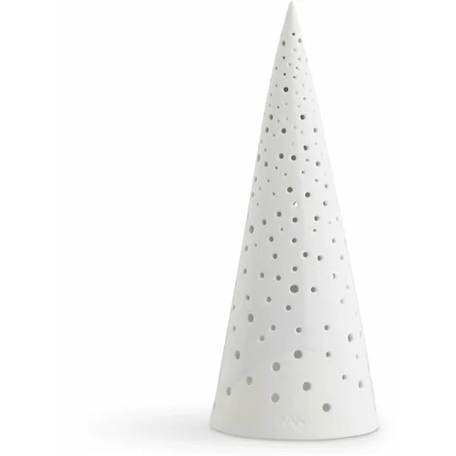 Kähler Design bijeli božićni svijećnjak od koštanog porculana Nobili, visina 30 cm