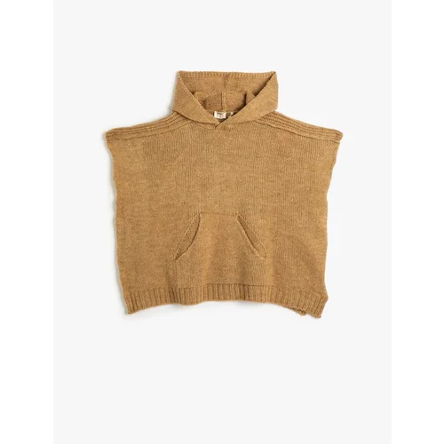  Knitwear Poncho Oversize Hooded Kangaroo Pocket