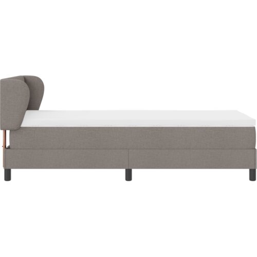 vidaXL Box spring postelja z vzmetnico taupe 90x200 cm tkanina Cene