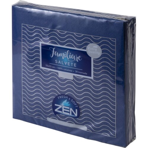 Zen Dvoslojne salvete Familiare 30/1 33X33 tamnoplave Slike