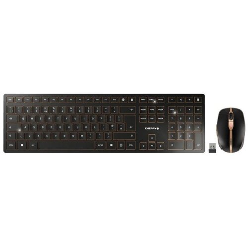 Cherry tipkovnica in mi&scaron;ka dw 9100 slim, bluetooth, črna, usb, uk slo g. Cene