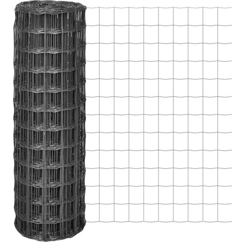 vidaXL Evro ograja iz jekla 10x1,2 m siva Cene