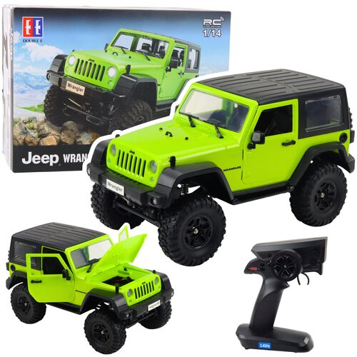  Licencirani auto na daljinsko upravljanje Jeep Wrangler Rock 1:14 - zeleni Cene