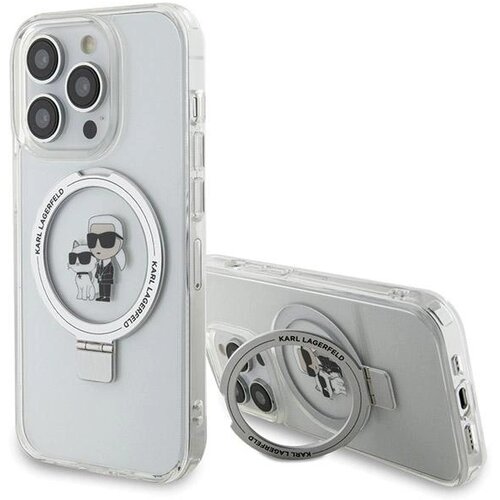 Karl Lagerfeld STOJALO ZA PRSTANE MAGSAFE OVITEK ZA IPHONE 14 PRO MAX BELA, (21897097) Cene