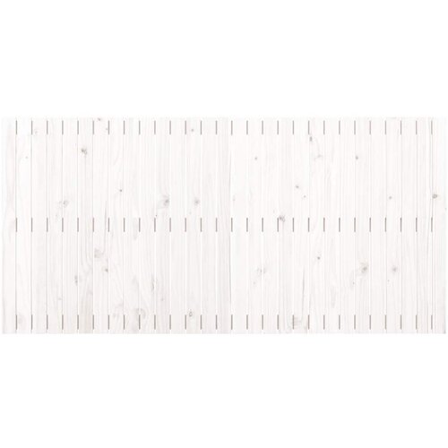  Zidno uzglavlje bijelo 185x3x90 cm od masivne borovine Slike