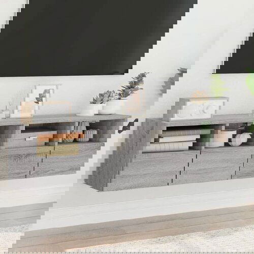  The Living Store Stenske TV omarice 2 kosa siva sonoma 60x30x30 inženirski les - TV Stenska Omarica, (21555647) Cene