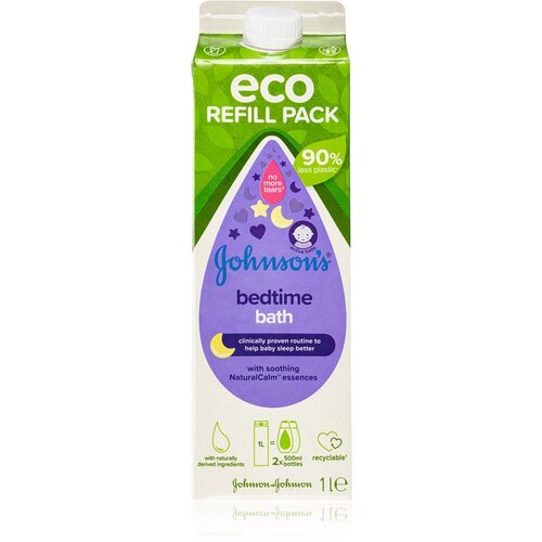 Johnsons Bedtime Baby Bath Wash Refill gel za prhanje polnilo 1000 ml za otroke Slike