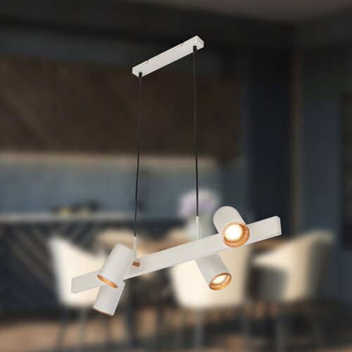 BRILONER 4058044 - Luster na sajli ERA 4x GU10/10W/230V krem Slike
