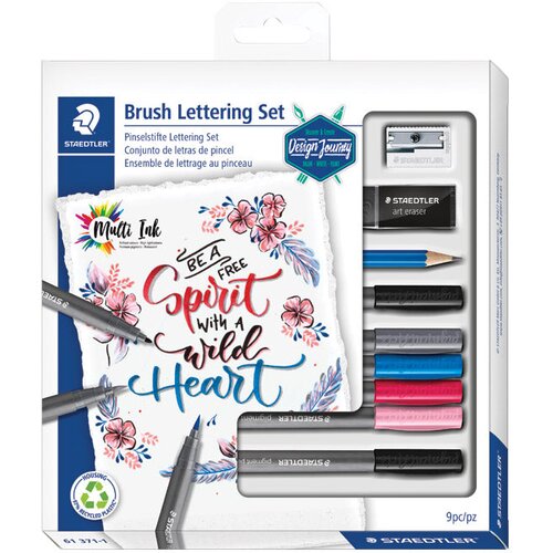  SET BRUSH LETTERING PK9 DESIGN JOURNEY STAEDTLER 61 371-1 Cene