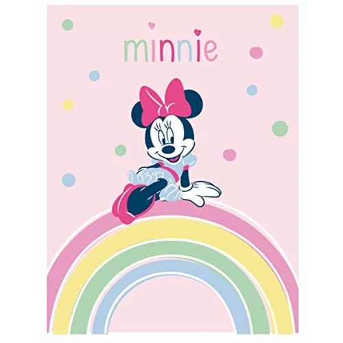 Gaya Odeja iz flisa Disney Minnie Mouse 140x100 Rainbow, (20855091)
