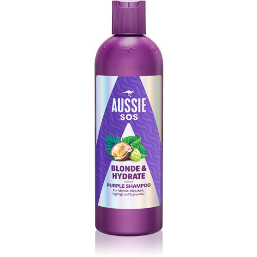 Aussie SOS Blonde Hydrate vijoličen toniran &amp;scaron;ampon za blond lase 300 ml Slike