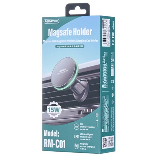 Magsafe Magnetic 15W Wireless Chargin Car Mount RM-C01 Slike