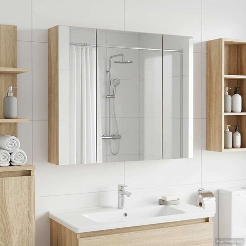  Kopalni&scaron;ka ogledalna omara Sonoma hrast 80 x 14.5 x 70 cm, (5000233018) Cene