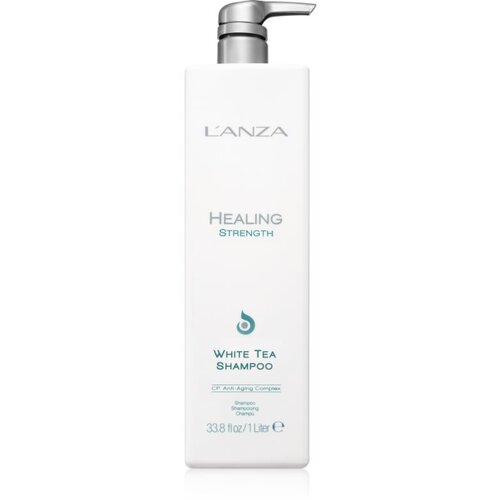 L&amp;#039;anza Healing Strength White Tea Shampoo &amp;scaron;ampon za fine in tanke lase z belim čajem 1000 ml Slike