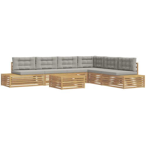  pcs Set vanjskih sofa Poliester Bijela Slike