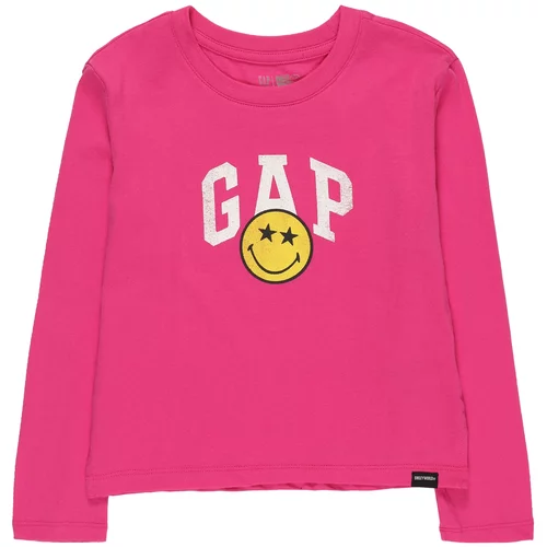 GAP Majica 'BETTER' rumena / neonsko roza / črna / bela