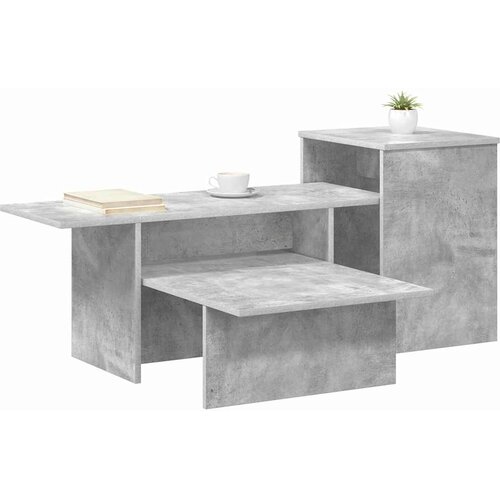  Konzolna stolica Betonski sivi 91,5 x 35 x 38,5 cm Slike