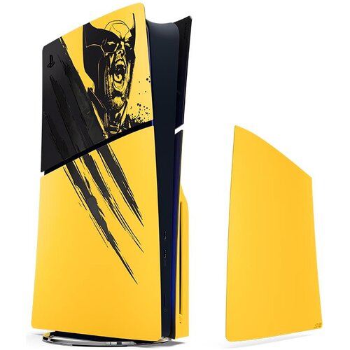 Sony Poklopac za PlayStation 5 (Slim Edition) konzolu Marvel&amp;rsquo;s Wolverine Battle Yellow Limited Edition Slike