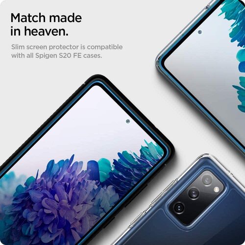 Spigen Glas.TR Slim - Samsung Galaxy S20 FE 4G / S20 FE 5G - crni Slike