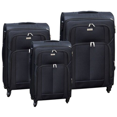 Peterson Zestaw Trzech Walizek Ptn 5209-set Czarny Crna Cijene