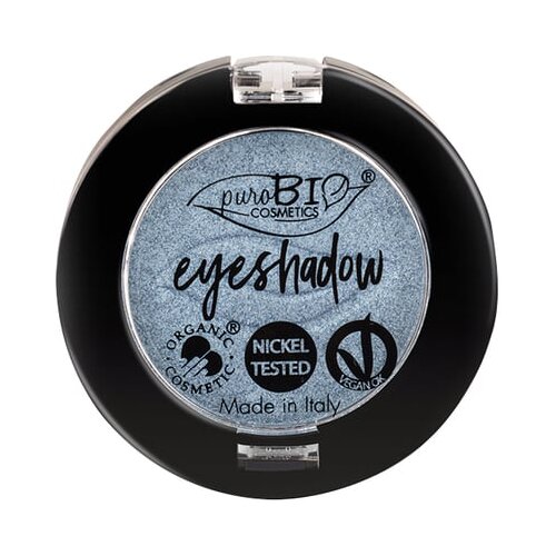 PuroBIO cosmetics compact eye shadow - 09 ledeno plava (svetljucava) Slike