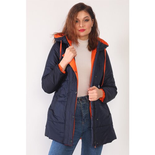 Dewberry Z6660 WOMEN'S COAT-NAVY BLUE Cijene