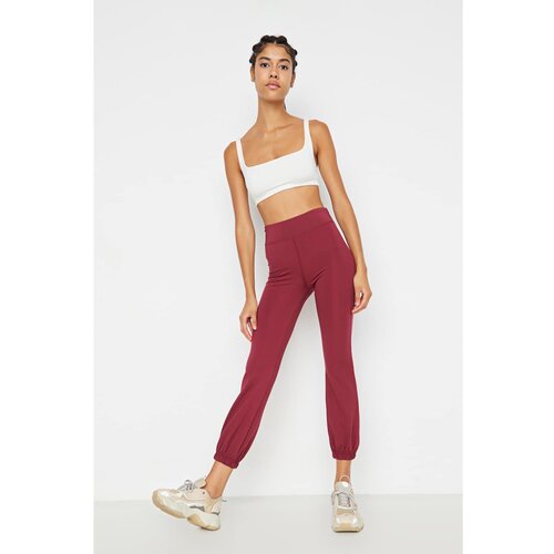 Trendyol claret red recovery basic jogger sports trousers Slike