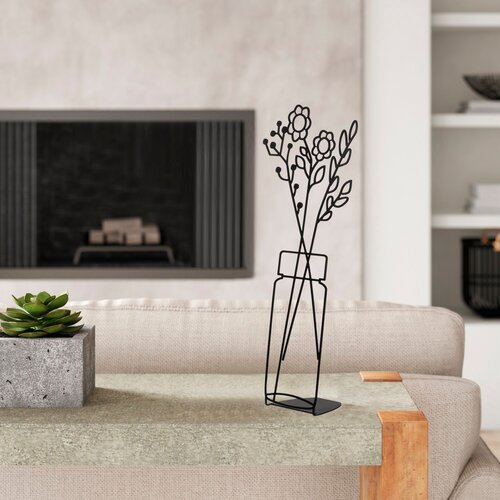 Atelier Del Sofa dekorativna figura flowerpot - 9, 24x52 cm , 1.5 mm, crna Slike