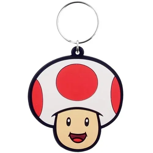 Pyramid gumijasti obesek za ključe Super Mario (Toad)
