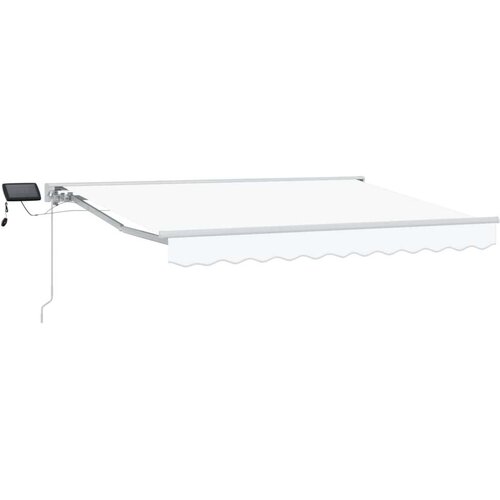  Ručni okvir tende s LED-ima Bijeli 3 x 2 5 m - Bijeli Bijeli 3 x 2 5 m Cene