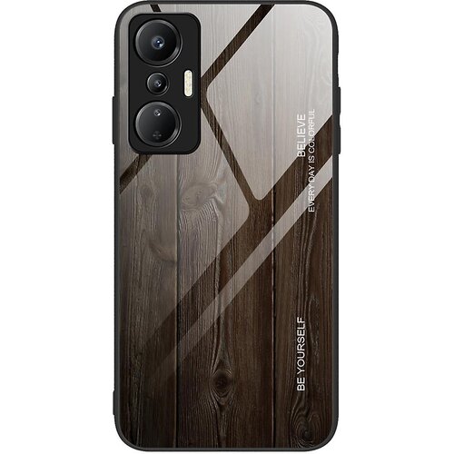INORCO Za Infinix Hot 20S 4G hrbtišče proti praskam TPU + ovitek za telefon z lesenim vzorcem iz kaljenega stekla, (22035316) Cene
