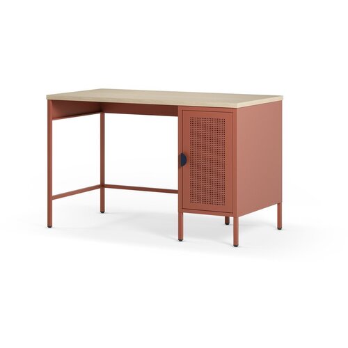 Marckeric Pisalna miza z mizno plo&amp;scaron;čo v hrastovem dekorju 60x120 cm Sayla &amp;ndash; Slike