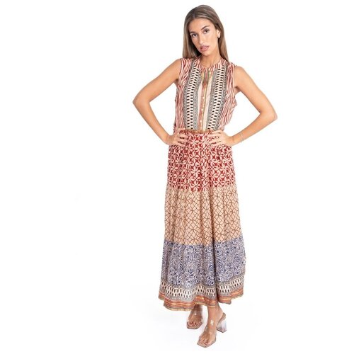 Isla Bonita By Sigris Dolge obleke Dolga Midi Obleka Večbarvna Slike