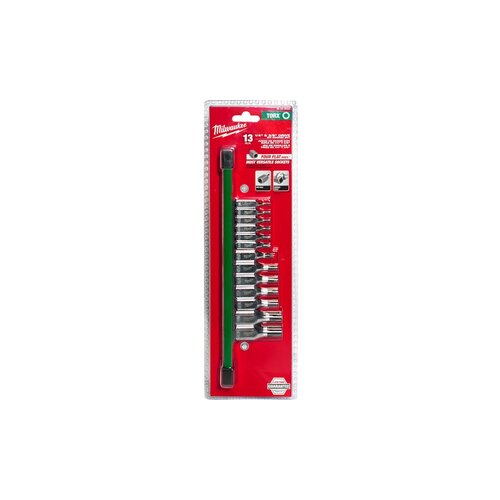  Milwaukee set nasadnih ključeva za bitove 1/4" - 3/8" na nosaču, Torx T8-T60, 13 delova 4932480565 Cene