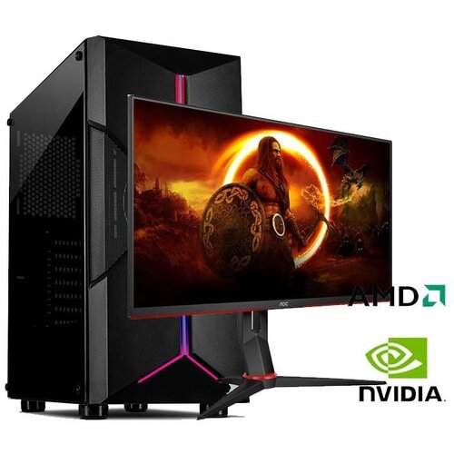  Gaming računar Ryzen 7 5800x, 16GB, 512GB, RTX 3060 12GB i monitor AOC 27G2ZN3 240H Slike