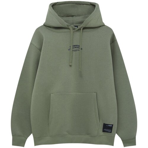 Pull&amp;amp;Bear Majica kaki / črna Slike