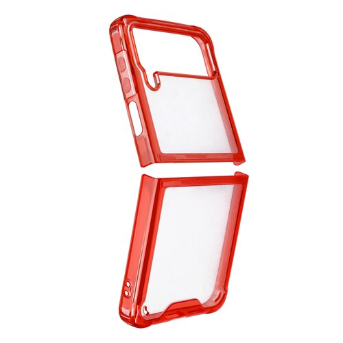  Maska za telefon Clear TPU za Samsung Z Flip 4 crvena Cene