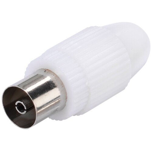 Vivanco Koaxialkupplung, 75 Ohm weiß VIVANCO 48001 ANTENNEN-KOAX-KUPPL. WS Durchmesser von 4,5 bis 7,5 mm Cene